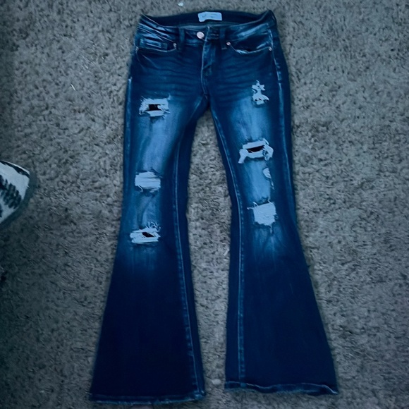 BKE slim fit low rise flare jeans size 25•31 1/2 - Picture 1 of 7